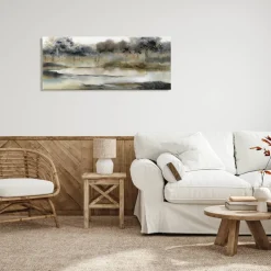 Stupell Industries Trees By Lakeside Landscape Canvas Wall Art