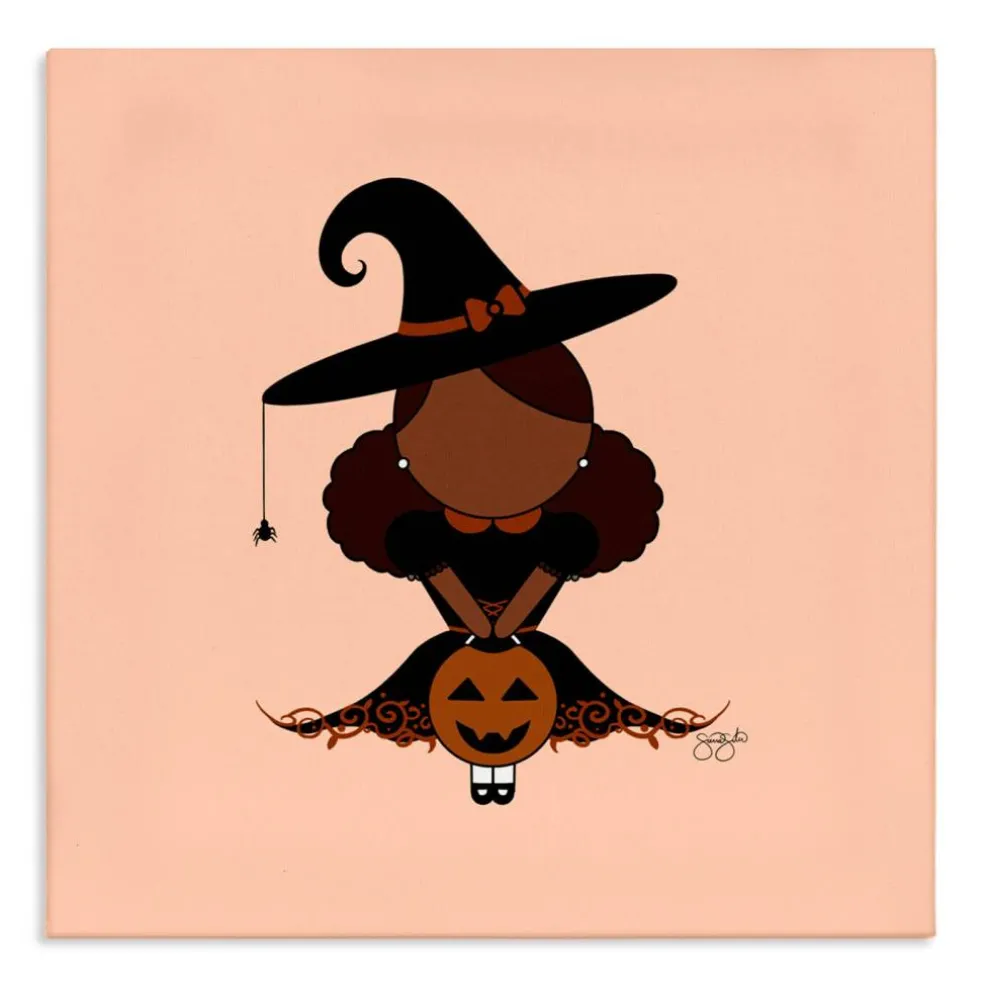Stupell Industries Trick Or Treat Witch Canvas, design by Sierra Siler