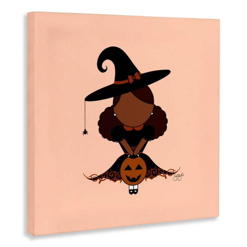 Stupell Industries Trick Or Treat Witch Canvas, design by Sierra Siler