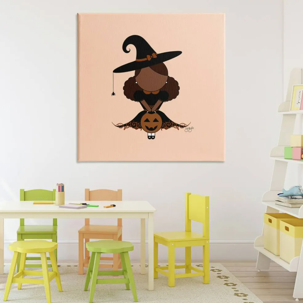 Stupell Industries Trick Or Treat Witch Canvas, design by Sierra Siler