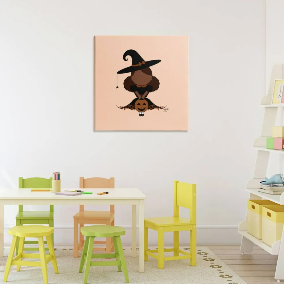 Stupell Industries Trick Or Treat Witch Canvas, design by Sierra Siler