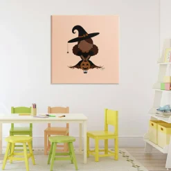 Stupell Industries Trick Or Treat Witch Canvas, design by Sierra Siler
