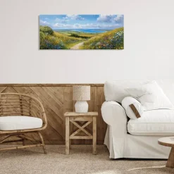 Stupell Industries Valley Path Coastal Landscape Canvas, design by Petal Prints Design