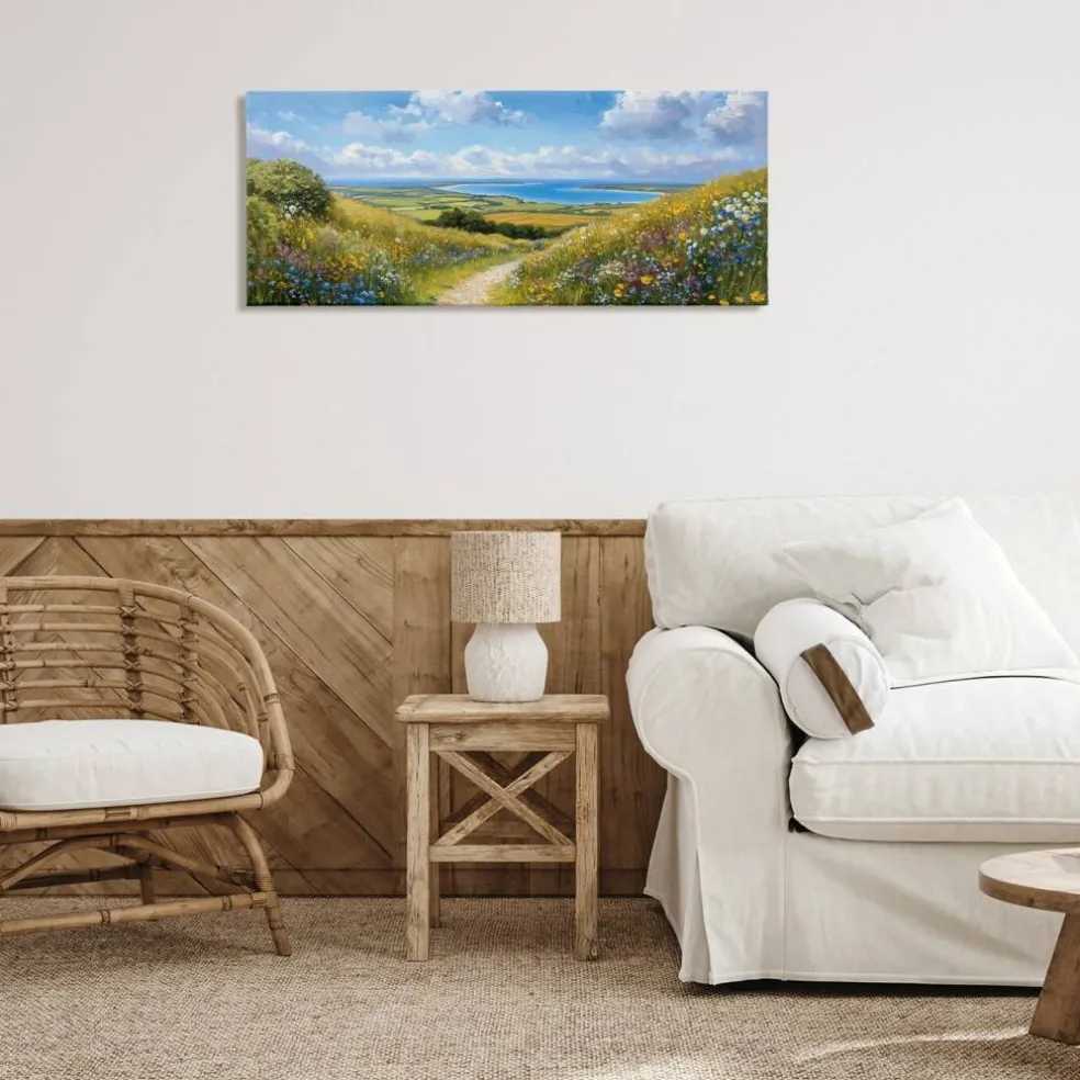 Stupell Industries Valley Path Coastal Landscape Canvas, design by Petal Prints Design