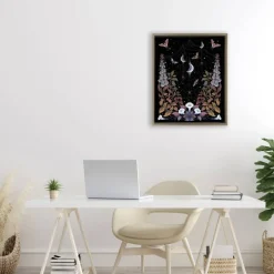 Stupell Industries Witch Garden with Spider Webs Floating Frame, design by Episodic Drawings