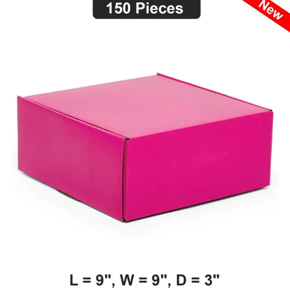 Sturdy Mailing Boxes Perfect for Efficient Shipping and Storage Solutions 9'' x 9'' x 3'''