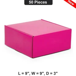 Sturdy Mailing Boxes Perfect for Efficient Shipping and Storage Solutions 9'' x 9'' x 3'''