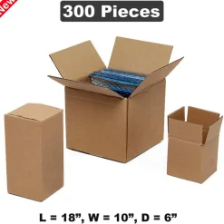 Sturdy Shipping & Packing Boxes 18" x 10" x 6" for Safe Delivery