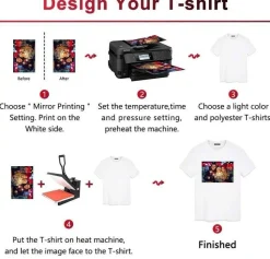 SUBLIPAPER Dye Sublimation Transfer Paper for Sawgrass, Epson and Brother 100 Sheets 13