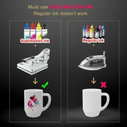 SUBLIPAPER Sublimation Paper - Heat Transfer Paper Sheets Compatible with Inkjet Sublimation Printers 105g