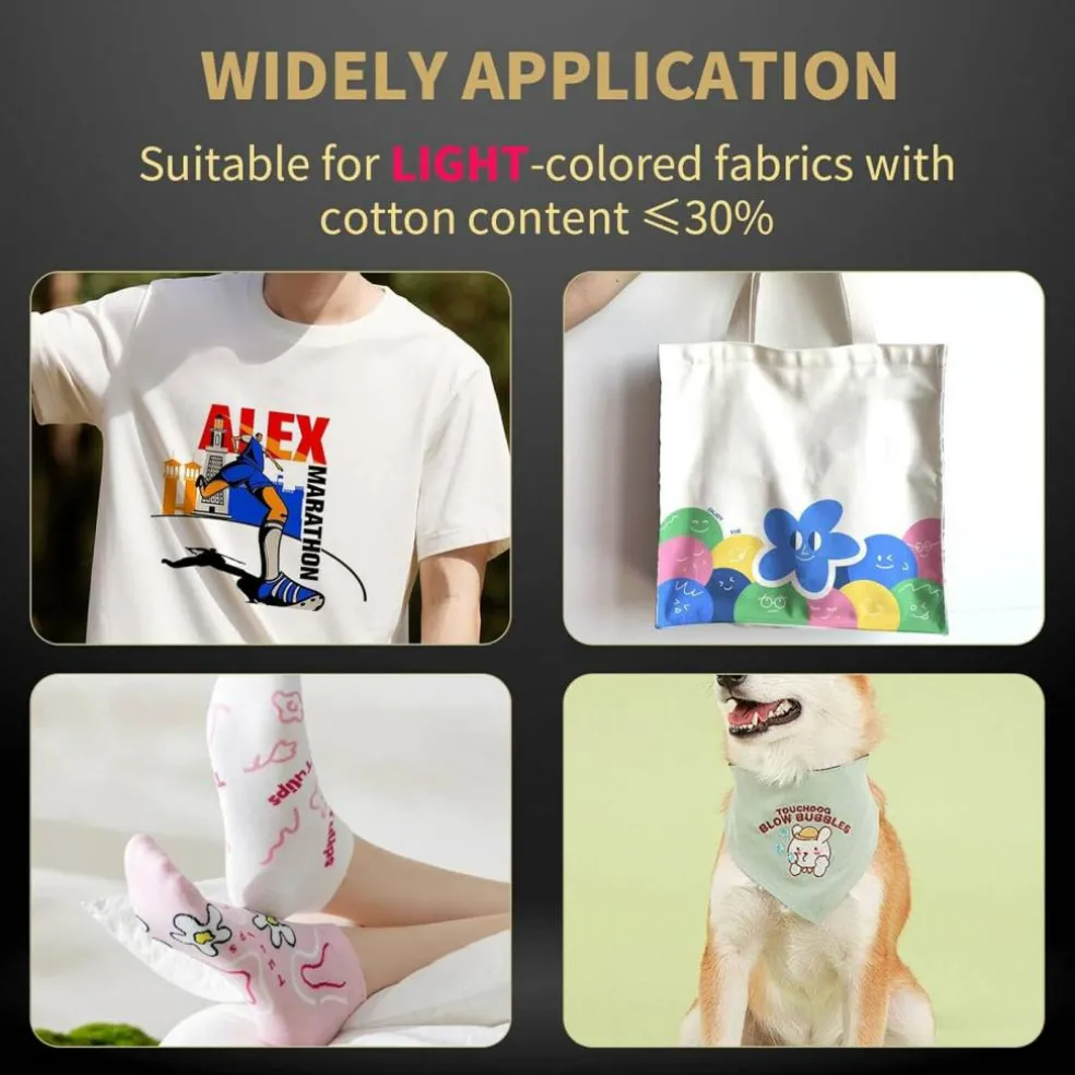 SUBLIPAPER Sublimation Paper - Heat Transfer Paper Sheets Compatible with Inkjet Sublimation Printers 105g