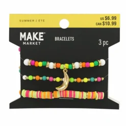 Summer Banana Beaded Bracelet Set by Make Market®