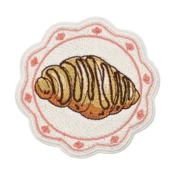 Summer Fashion Croissant Iron-On & Adhesive Embroidered Patch by Make Market®
