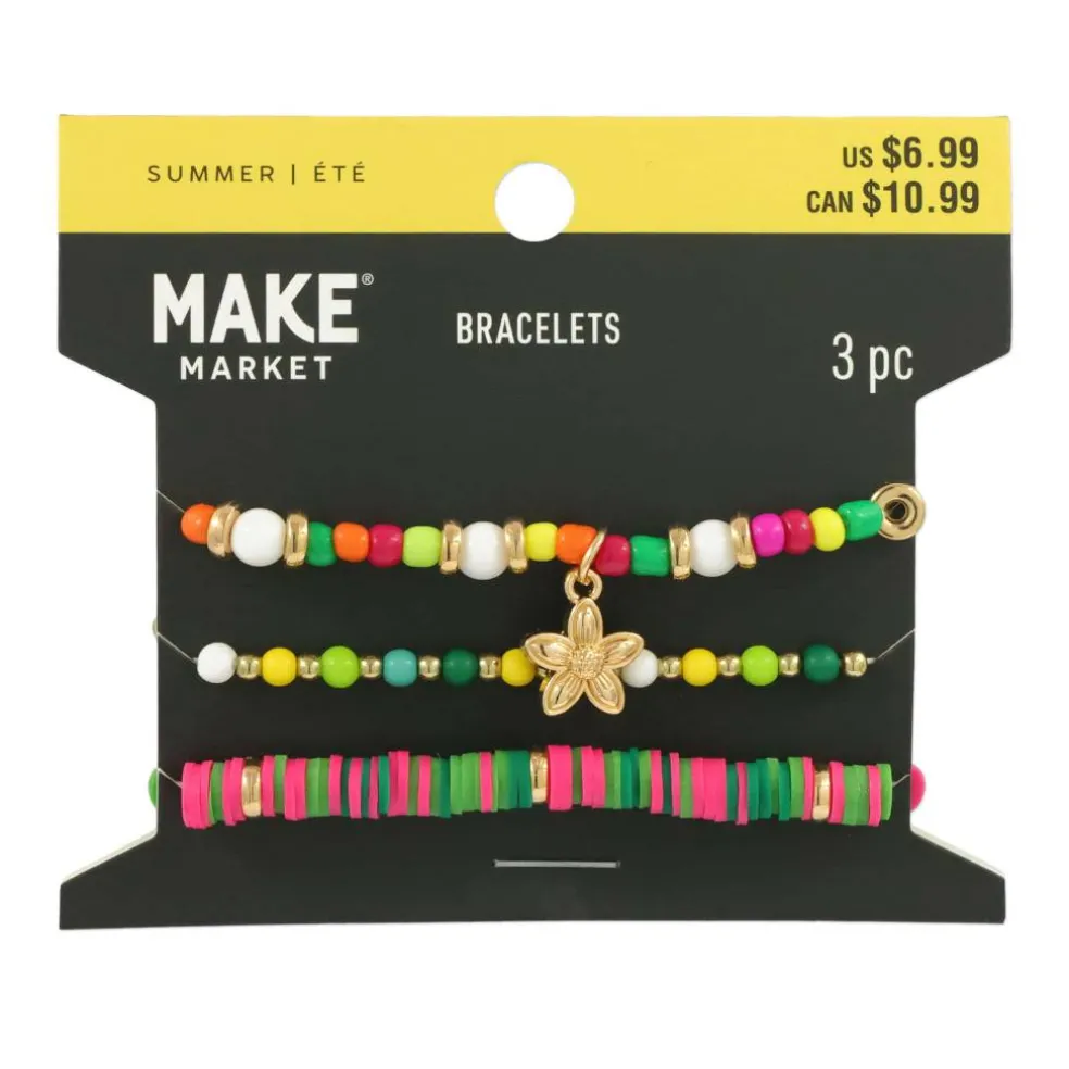 Summer Flower Beaded Bracelet Set by Make Market®