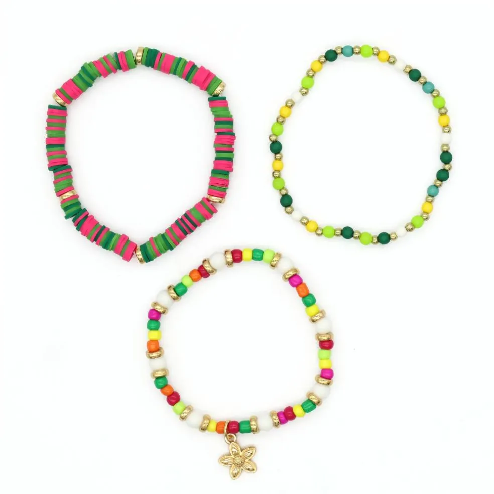 Summer Flower Beaded Bracelet Set by Make Market®