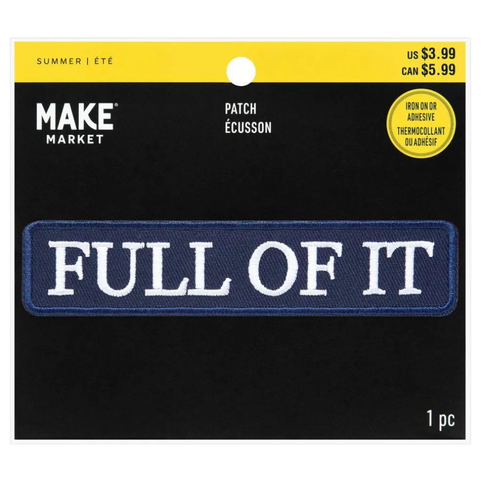Summer Full of It Iron-On & Adhesive Embroidered Patch by Make Market®