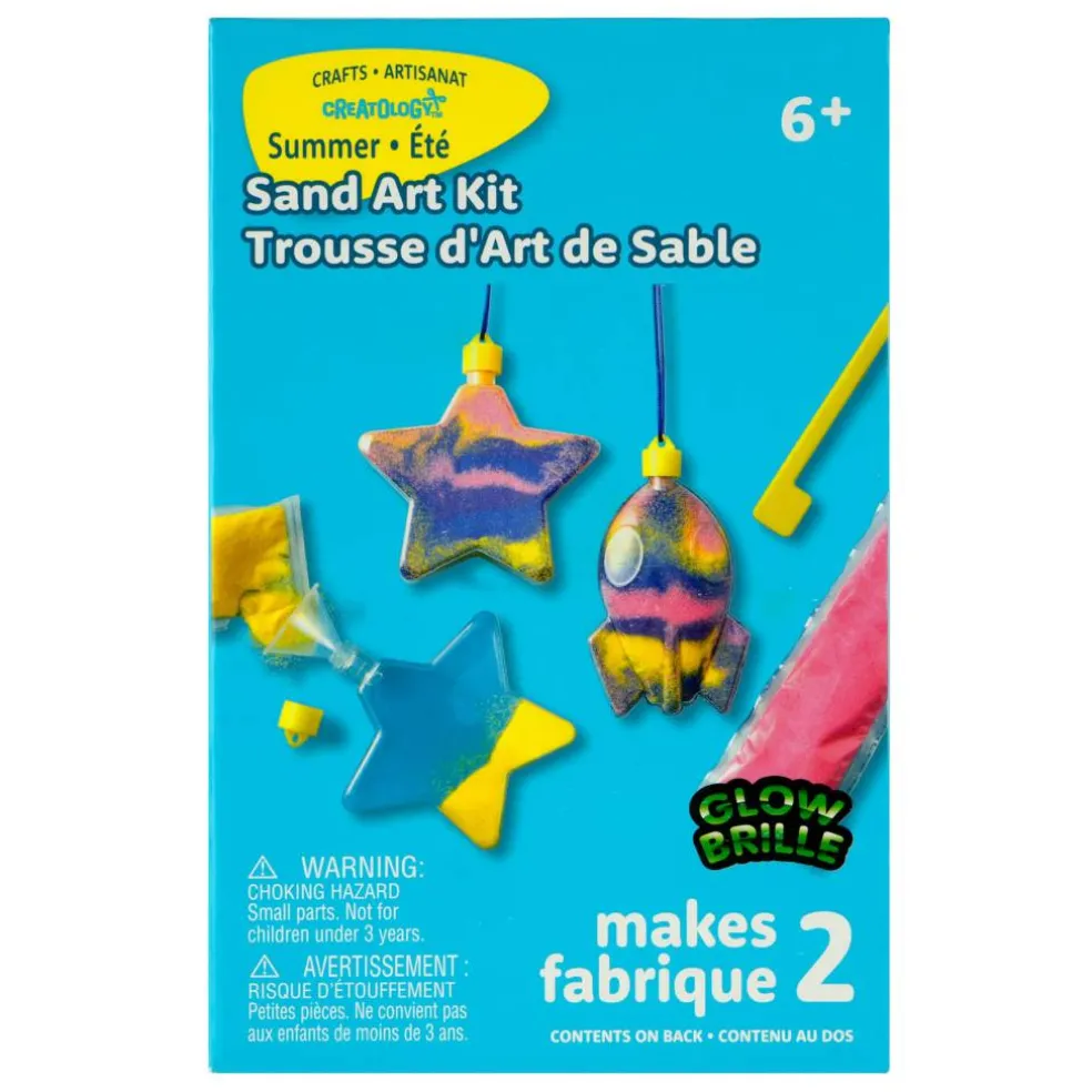 Summer Glow-in-the-Dark Rocket & Star Sand Art Kit by Creatology™