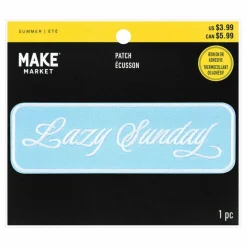 Summer Lazy Sunday Iron-On & Adhesive Embroidered Patch by Make Market®