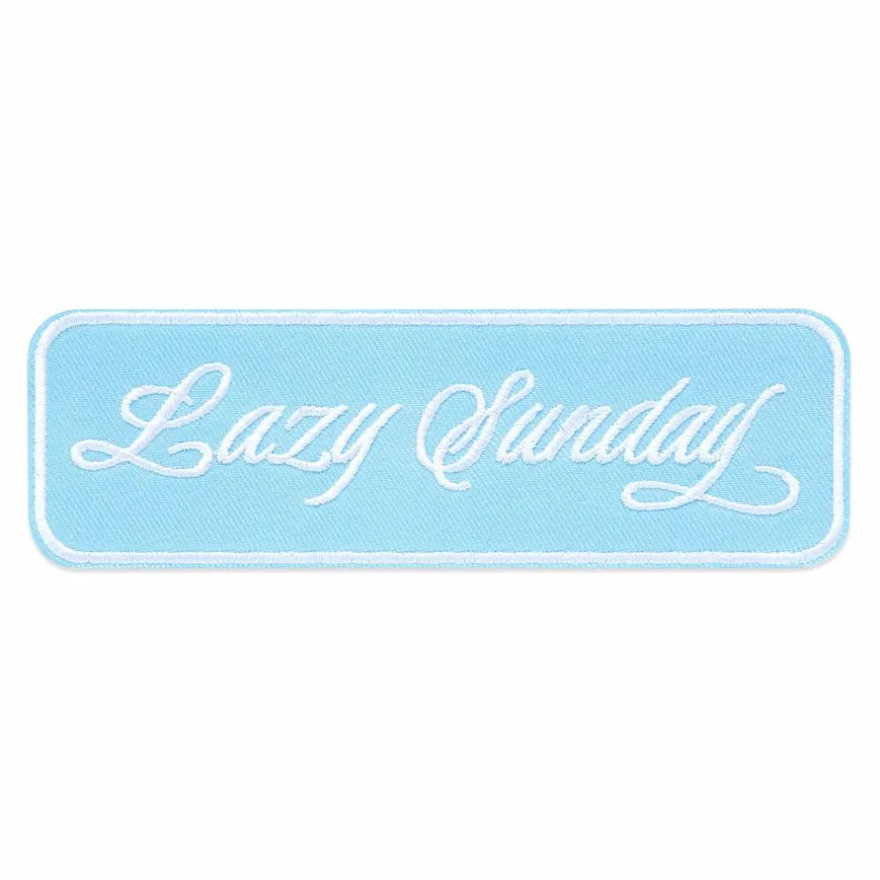 Summer Lazy Sunday Iron-On & Adhesive Embroidered Patch by Make Market®