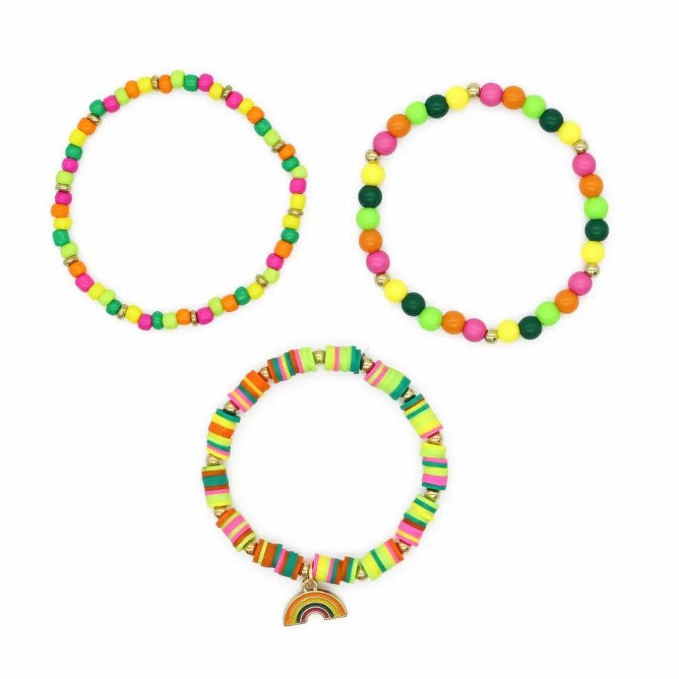 Summer Rainbow Beaded Bracelet Set by Make Market®