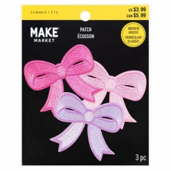 Summer Small Bows Iron-On & Adhesive Embroidered Patch Set by Make Market®