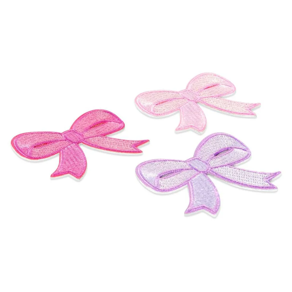 Summer Small Bows Iron-On & Adhesive Embroidered Patch Set by Make Market®