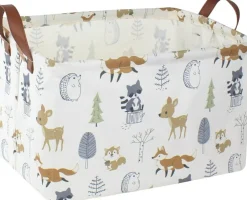 Summer Storage Basket,Collapsible Toys Bin,Books Box,Gift Basket,Room Decor(Animal)