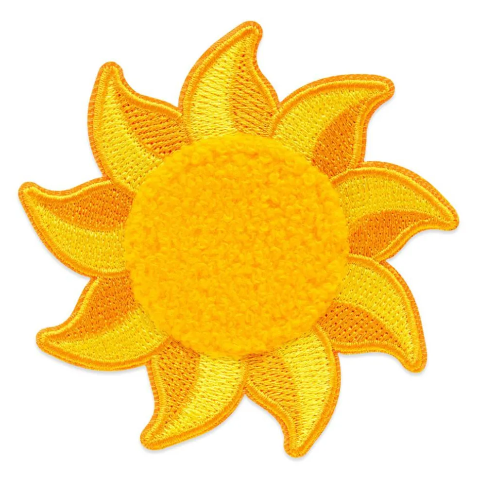 Summer Sun Iron-On & Adhesive Embroidered Patch by Make Market®