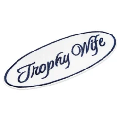 Summer Trophy Wife Iron-On & Adhesive Embroidered Patch by Make Market®
