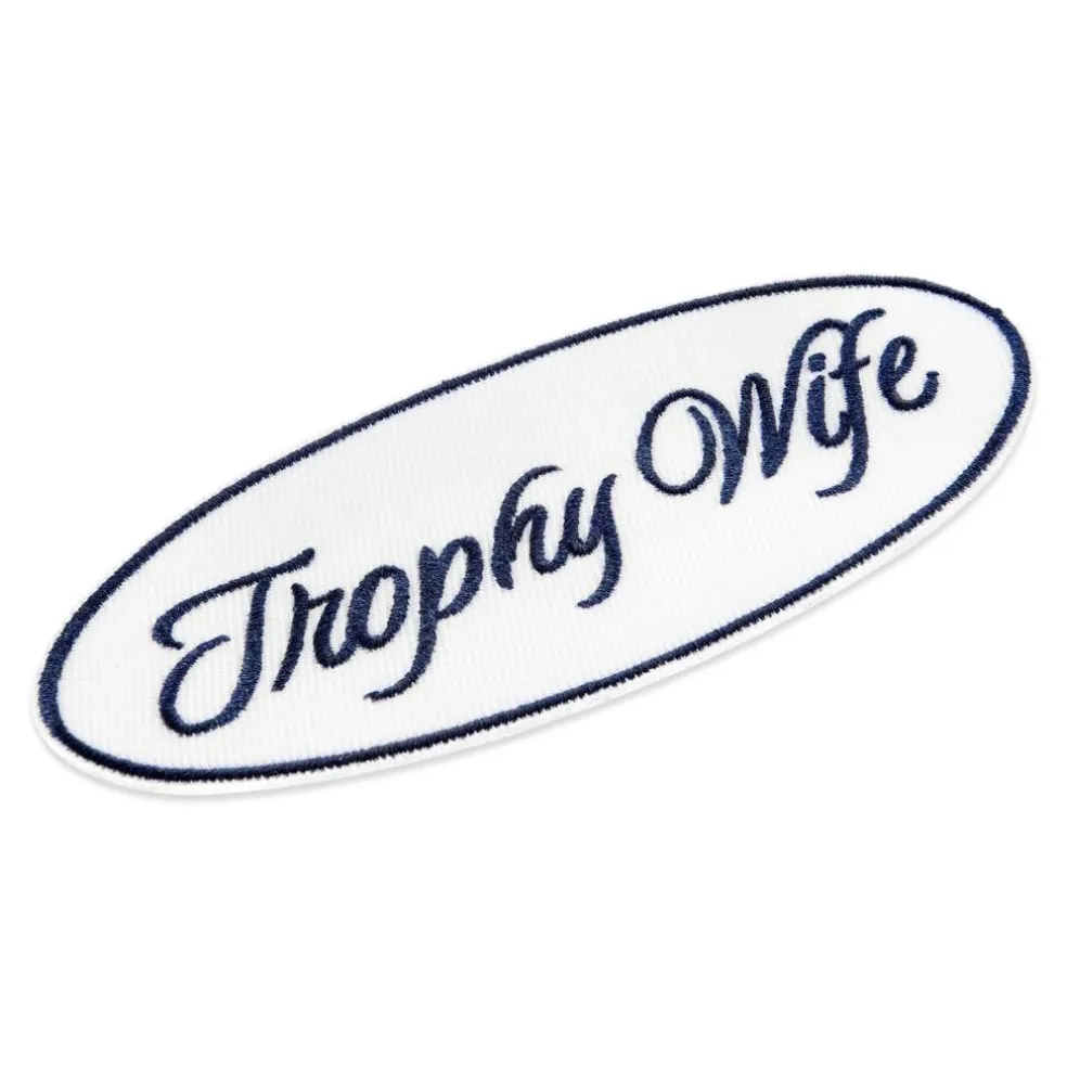 Summer Trophy Wife Iron-On & Adhesive Embroidered Patch by Make Market®