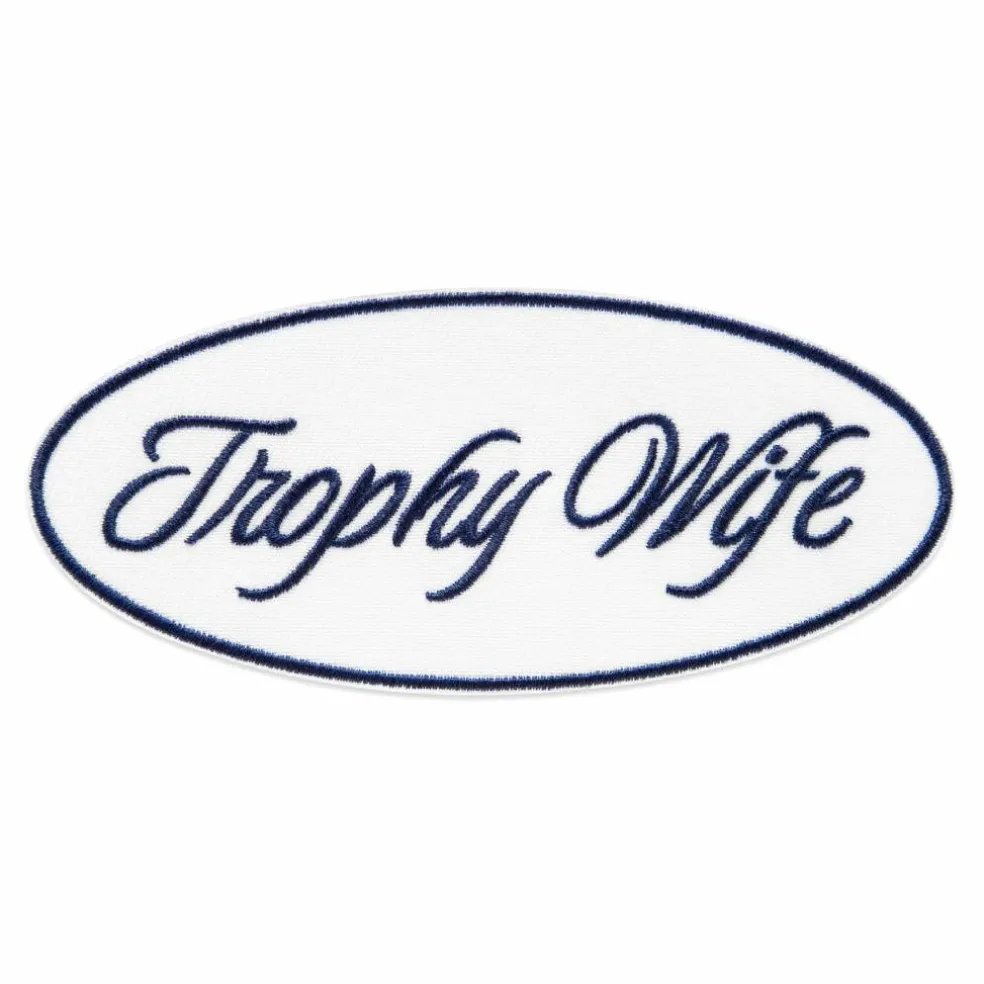 Summer Trophy Wife Iron-On & Adhesive Embroidered Patch by Make Market®