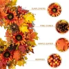 Sunflower Harvest Decor Set – 30" Wreath, 38" Teardrop Swag & 12ft Garland