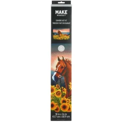 Sunflower Horse Diamond Art Kit by Make MarketĀ®