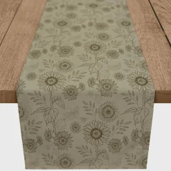 Sunflower Icons Cotton Twill Runner