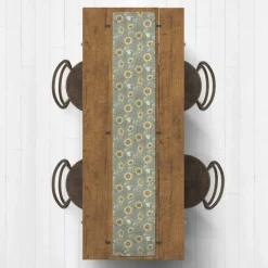 Sunflower Pattern Cotton Twill Runner