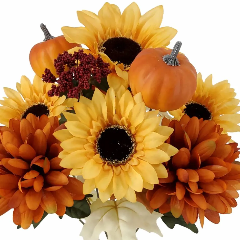 19.5" Sunflower & Pumpkin Mix Bush by Ashland®