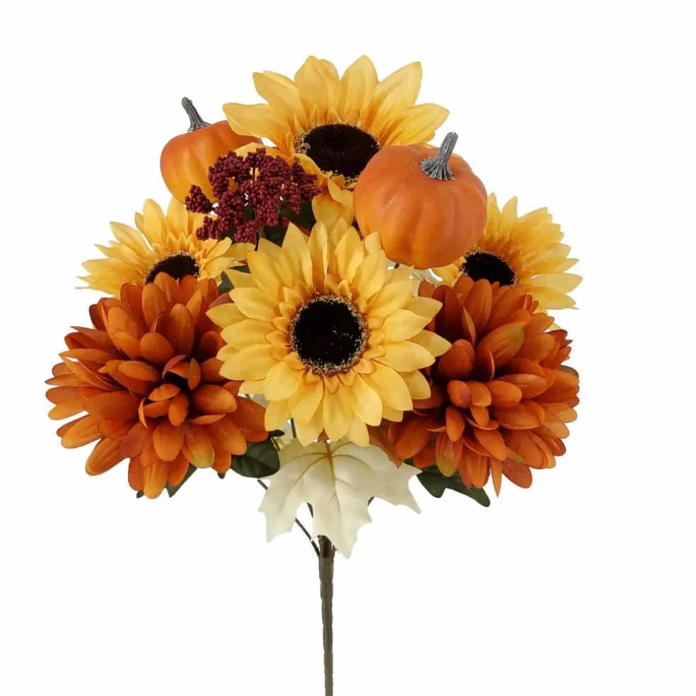 19.5" Sunflower & Pumpkin Mix Bush by Ashland®