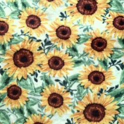 Sunflowers Anti-Pill Premium Fleece Fabric | By The Yard