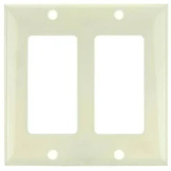 SUNLITE 2 Gang Decorative Plate Almond Color E302A
