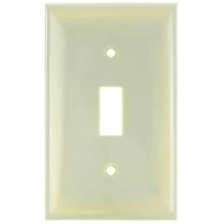 SUNLITE 1 Gang Toggle Plate Ivory Color E101I