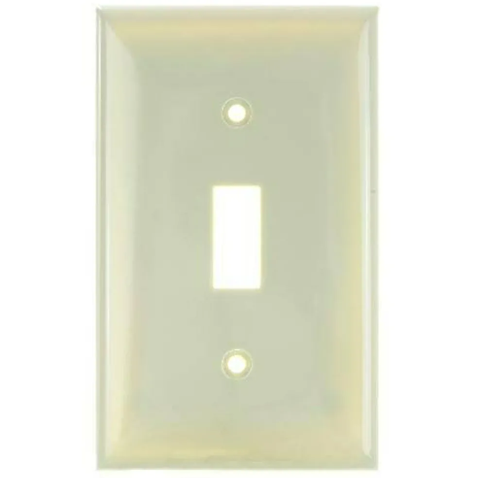 SUNLITE 1 Gang Toggle Plate Ivory Color E101I