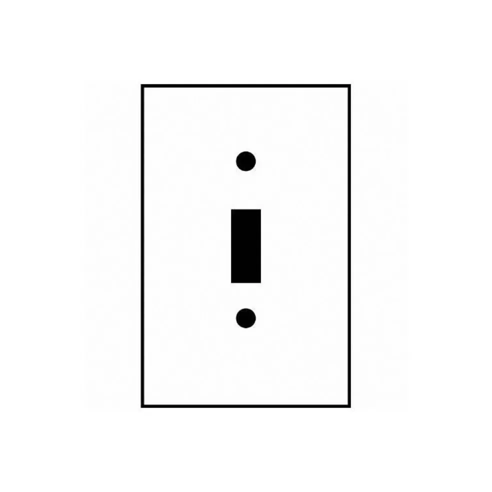 SUNLITE 1 Gang Toggle Plate Steel E101S