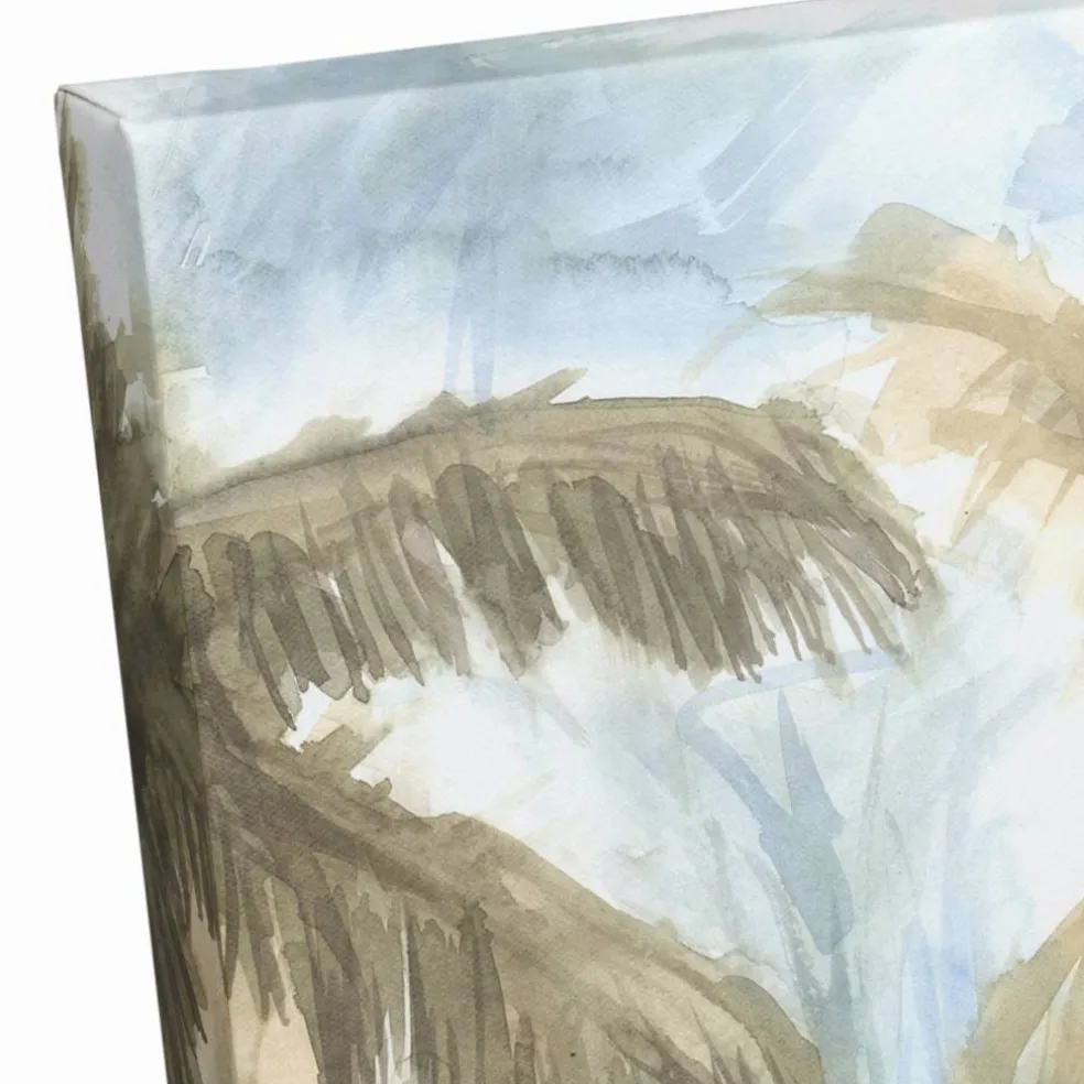 Sunrise Palm Trees Canvas Wall Art