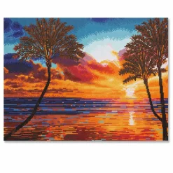 Sunset Palms Diamond Art Kit by Make Market®
