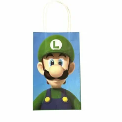 Super Mario Brothers Paper Unfilled Goody Bag – 8 Bags/Pack