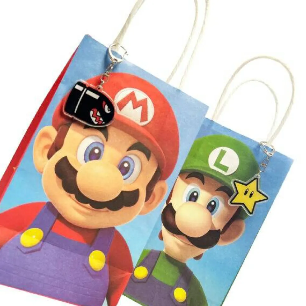 Super Mario Brothers Paper Unfilled Goody Bag – 8 Bags/Pack