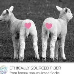 SUPERWASH MERINO Wool Roving. Ethically & Responsibly Sourced Combed Top Fiber for Spinning, Filling and Stuffing - 1 LB Bag, Natural White
