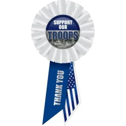 Support Our Troops Rosette, (Pack of 6)