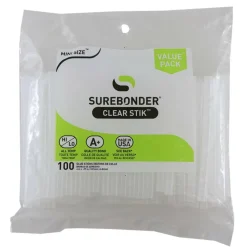 Surebonder® Clear Dual Temp Mini Glue Sticks, 2 Packs of 100