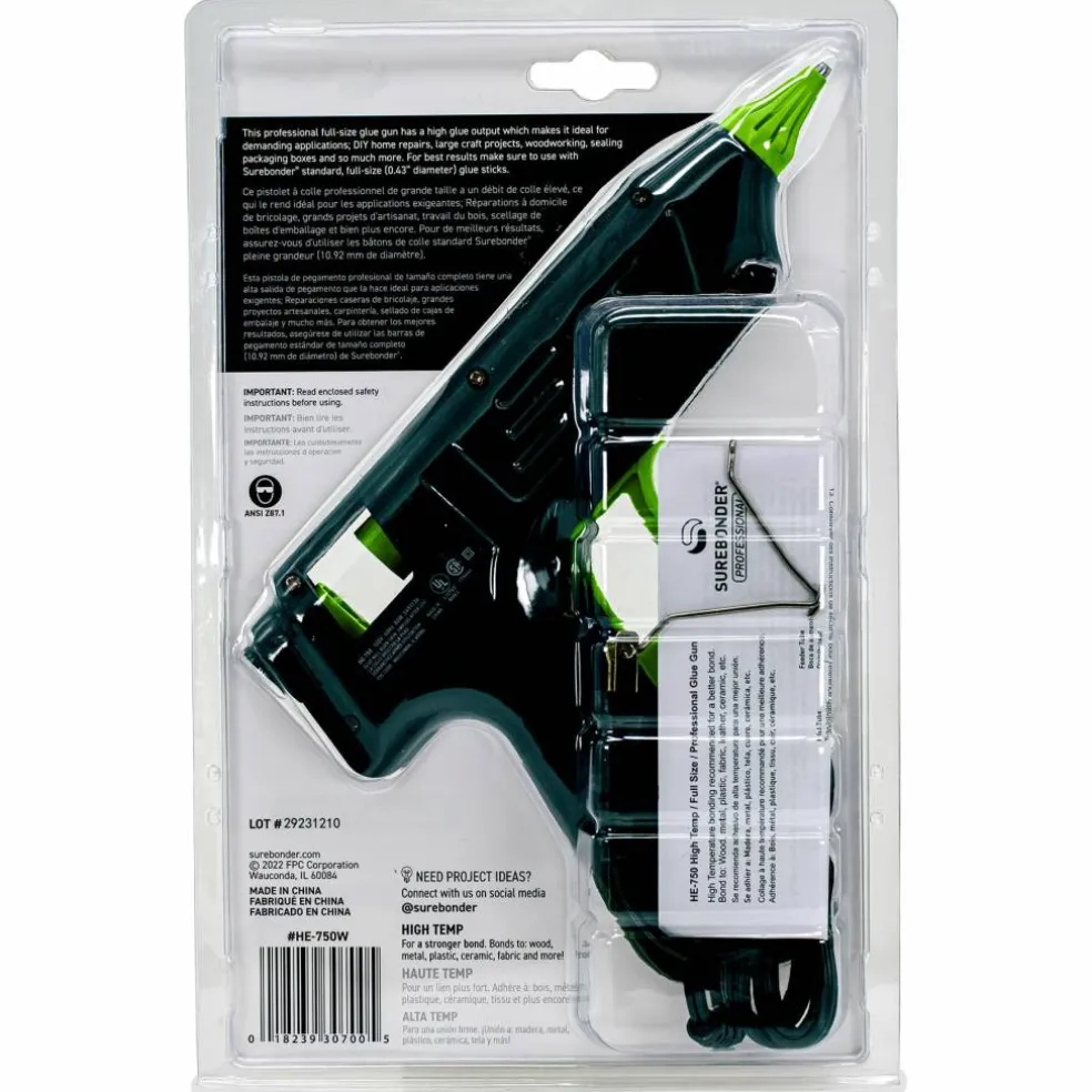 Surebonder® 80W High Temperature Full Size Hot Glue Gun